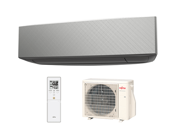 Fujitsu Designer Wall - Silver, Small Room, 2.0Kw